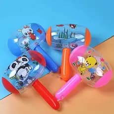 Kit  10 Martelos InflÃvel 25cm C/luz Brinquedo Bebê Crianca