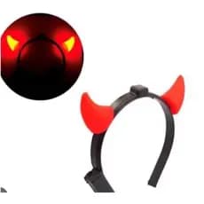 chifres de vaca com led tiara