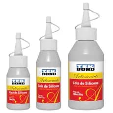 Cola de Silicone Líquida Fria Para Artesanato Tek Bond 30ml | 60ml | 100ml com 01 ou 02 Unidades