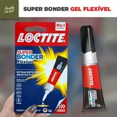 Cola Super Bonder FLEXÍVEL 2g -Gel Flexível Ótima Para Sola de Tênis e Objetos Flexíveis Não Resseca