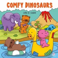 Livro de Colorir Comfy Dinosaurs Ciranda Cultural