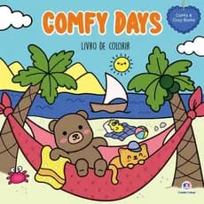 Livro Comfy days - livro de colorir