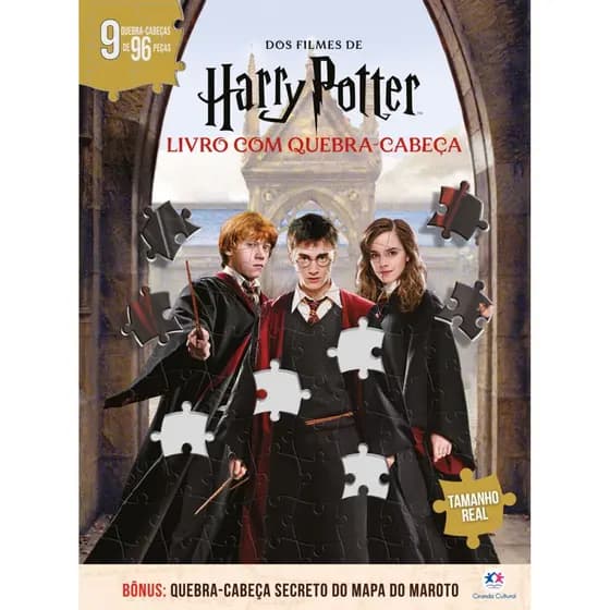 Livro Harry Potter - Livro com Quebra-Cabeça