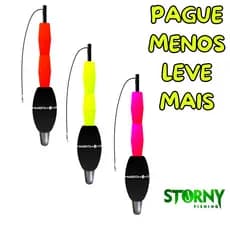 Boia Torpedo Pino Arremesso 50g 20cm Mardita Storny Rolha Dupla Pesqueiro Pesca