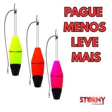 Boia Torpedo Pino Arremesso 28g 14 cm Sakura Storny Sem Rolha Pesqueiro Pesca