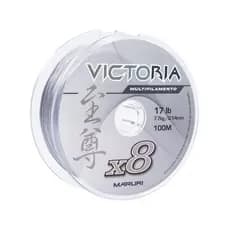Linha Multifilamento 8x Fios 100m Victoria Varias Medidas Maruri Cinza Pesca