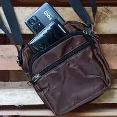 Bolsa Bag Feminina Masculina Com Zíper Resistente A Água Shoulder Bag Transversal de Ombro  - Envio Imediato