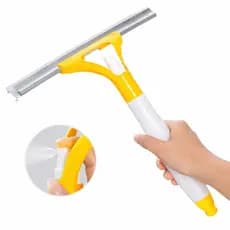 Rodinho Limpa Vidro Spray 2 em 1 com Pulverizador Integrado Limpeza de Janelas Espelhos Box Banheiro