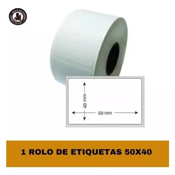 Etiqueta Térmica Para Impressora Pt260 - 40x40 - 1 Rolo