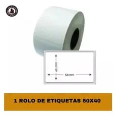Etiqueta Térmica Para Impressora Pt260 - 40x40 - 1 Rolo