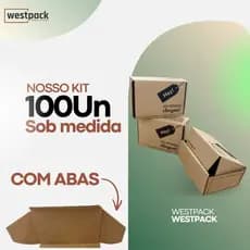 Embalagem Para Encomendas Correios 20x14x7 Estampada Kit 100 Un