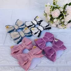 Parzinho de laço de Luxo infantil/Delicado