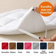 🔥 Pillow Top Confort Premium 🔥 Durma nas Nuvens! (Solteiro a King) 🔥Capa de Colchão com Elástico Ajustável🔥