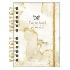 Agenda Planner Pessoal de Planejamento Estratégico EMF.Planner (Marmorato Dourado)