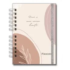 Agenda Planner Pessoal de Planejamento Estratégico EMF.Planner (Boho)