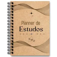 Agenda Planner de Estudos - Ecológico EMF - Planejamento estratégico - A5