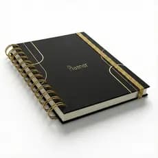 Agenda Planner Strategy  - Planejamento Estratégico - EMF.Planner - Preto com Dourado