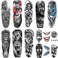 Tatuagem Temporaria Prova D agua Falsa Fake Adesiva Crucifixo Tattoo Tatoo Tatuagens Mão Pescoço