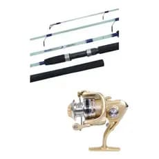 Kit Vara 3,00m Maciça + Molinete Fb5000 Robalo Pesca Pesada.