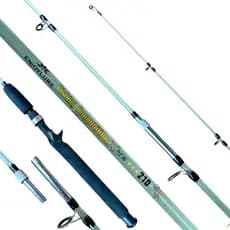 Vara De Pesca Maciça Carretilha 2,10m At 30kg 2 Partes Fibra