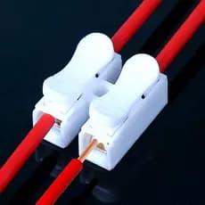 Conector de Pressão Emenda Dupla Para Fios Conector Engate Rápido