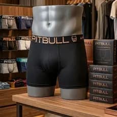 🔥 KIT COM 5 CUECAS BOXER PITBULL AMERICAN LUXO PRETAS – COLEÇÃO 2026 🔥