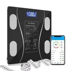 Balança Digital Bioimpedância 180KG Display Lcd Bluetooth Aplicativo Fitness Treino Balança De Banheiro Pilhas Inclusa SG-2017A  SG-2017B