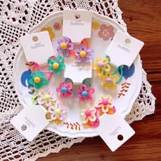 2PCS Transparentes Flores Ocas Irregulares Faixas De Cabelo Elásticas Meninas Princesas Acessórios Infantil Gravatas Baby Headwear