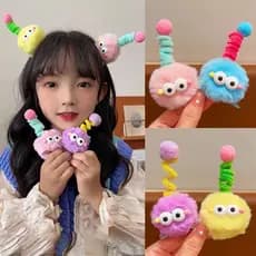 1PCS Princesa Bonita Bola De Olhos Grandes Bolas De Cabelo Meninas Grampos Para Crianças Acessórios