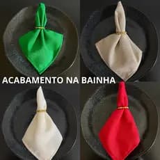 Kit Guardanapo Tecido 35cmx35cm Pano Boca Festa Natal Aniversário Buffet Casamento Chá Revelação Bebê Mesa Posta