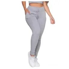Calça Feminina Cintura Alta Jogger Colada Tipo Moletom
