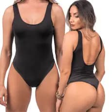 Maiô Feminino Praia Natação Costa Nua Suplex Oferta Forrado alça larga