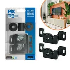 Suporte Universal Fixo Smart TV LED LCD 4K Parede E Painel 10 a 100 Polegadas Unidade/Kit