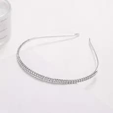 Kit 2 Tiara Strass Luxo Para Cabelo Adulto Arquinho Arco