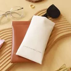 KIT 4 a 5 unidade Estojo De Óculo Saco De Óculos De Sol Fechamento Automático Couro Impermeável Frete grátis