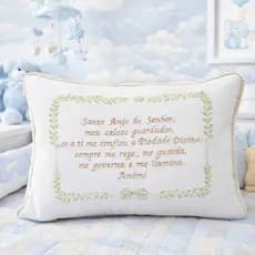 Almofada Santo Anjo, Almofada Proteção, Almofada Anjo da guarda, Anjo da Guarda, Quarto de bebê, Oração, Anjinho