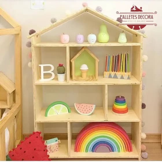 Estante nicho infantil casinha organizador