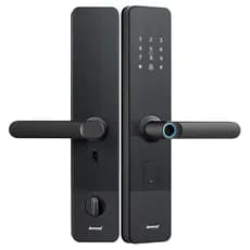 Fechadura Eletrônica Digital Amvox AFC 1000 Conexão WIFI Desbloqueio Código, Cartão, Digital e APP