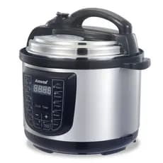 Panela de pressão elétrica inox Amvox 900W APS 050 5 litros