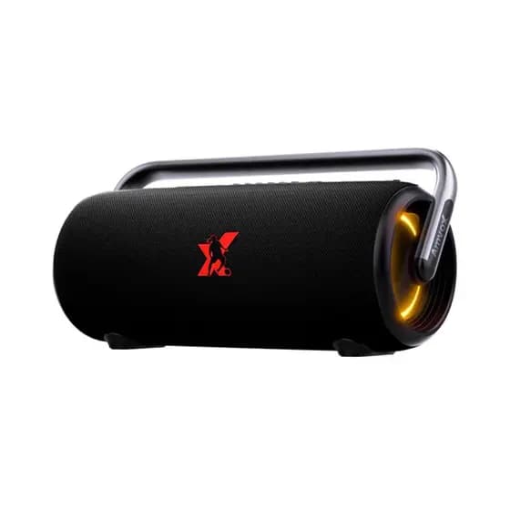 Caixa de Som Boombox Amvox ACA 310 Ronaldinho Black 310W Até 12h bateria Bluetooth a Prova D’água
