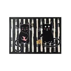 Tapete Capacho Antiderrapante Gatos 60x40cm
