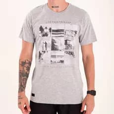 Camiseta Rock Saints Live Your Freedom Cinza