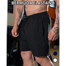Bermuda Masculina Tactel com Elastano Para Academia, Praia ou Treino