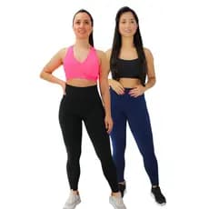 kIT 2 Calça Forrada Legguing Peluciada Flanelada Academia Treino