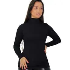 Blusa Camiseta  segunda pele com GOLA ALTA em viscolycra