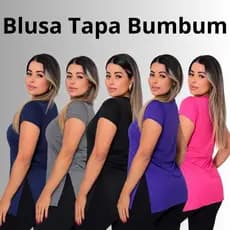 Blusa Feminina Vesti legging Cobre Bumbum Academia Dryfit