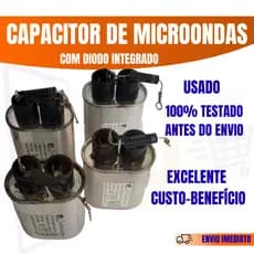 Capacitor com Diodo integrado Original Para Micro-ondas Usado /Testado antes do envio Vários Modelos