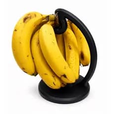 Suporte Porta Bananas  – Organizador de Frutas com Base Estável disponíveis nas cores Branca,Preta e Marrom