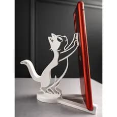Suporte para Celular Gato – Decorativo e Funcional
