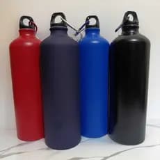 Squeezes Garrafa Aluminio 1L-Tampa Mosquete cores variadas Para Academia 1L